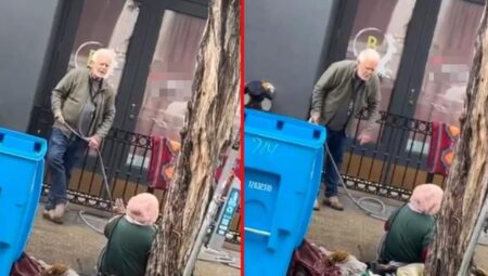 Restoran sahibinin kaldırımda yatan evsize yaptığı hareket yürekleri sızlattı