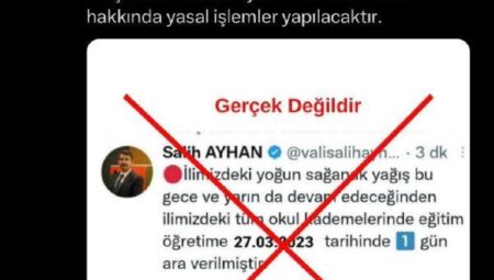 Sahte vali hesabı açıp, ‘Şanlıurfa’da okullar tatil’ paylaşımı yaptılar
