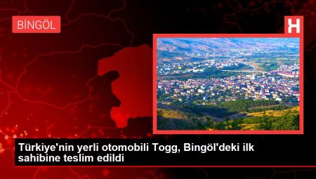Türkiye’nin yerli otomobili Togg, Bingöl’deki ilk sahibine teslim edildi